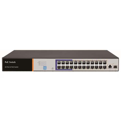 24+2 Port PoE Switch 100Mbps +1000Mbps