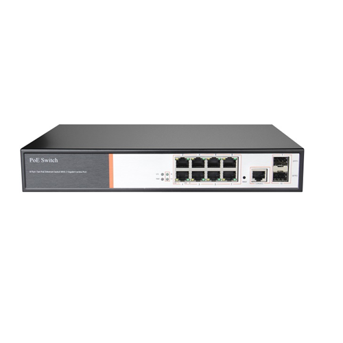 8 Gigabit Managed PoE Switch